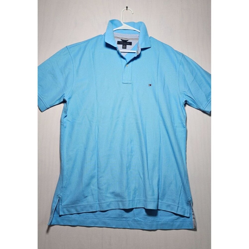 Tommy Hilfiger Polo Shirt Men’s Large Blue Short Sleeve Collared New without Tag
